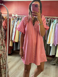 Robe Vichy rose