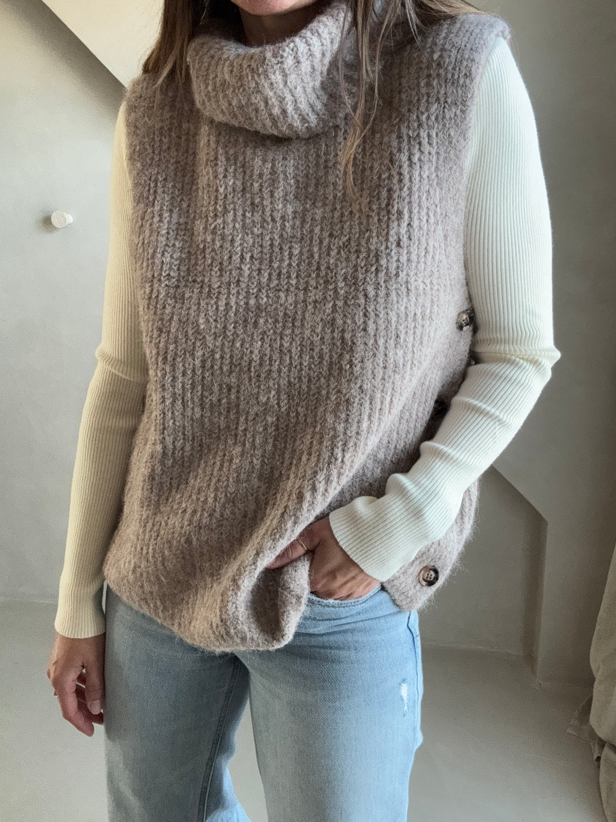 Pull sans manches Teddie