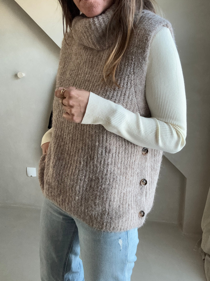 Pull sans manches Teddie