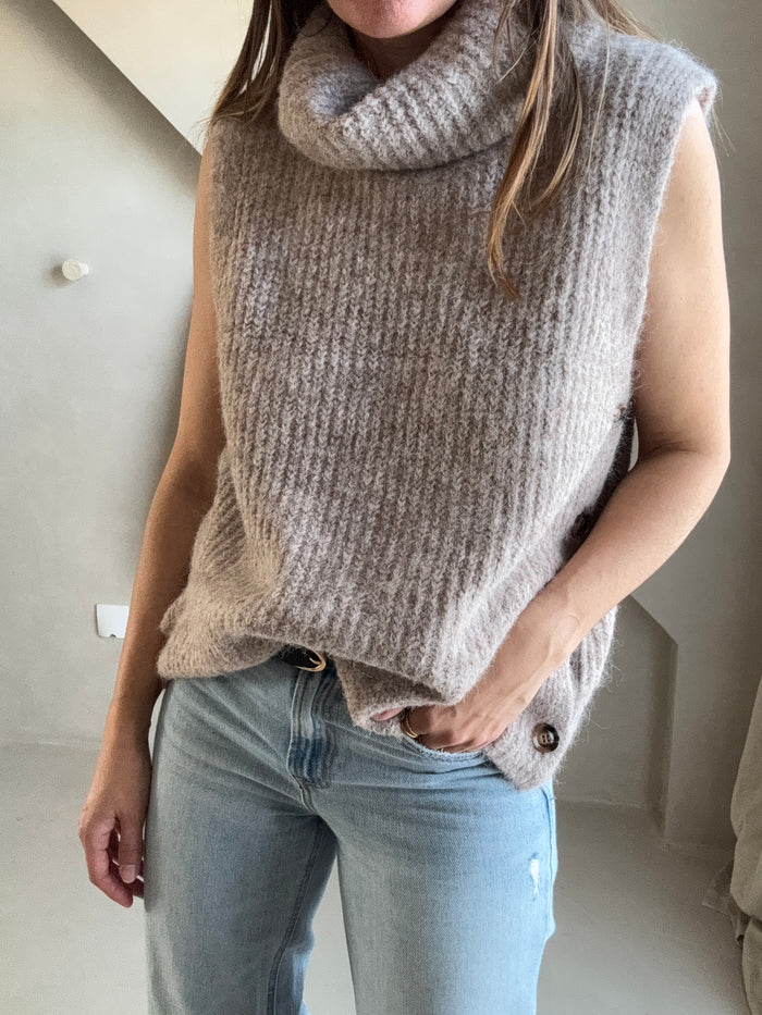 Pull sans manches Teddie