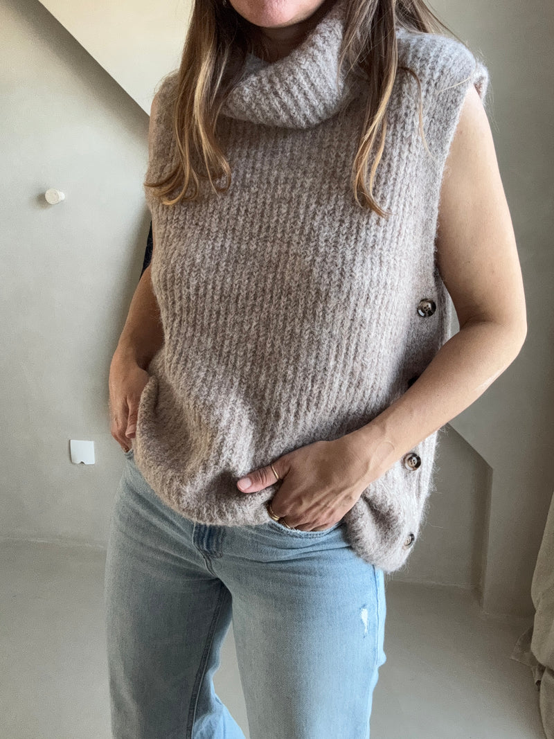 Pull sans manches Teddie