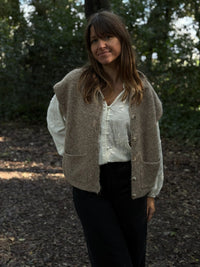 Gilet en maille sans manche Nora